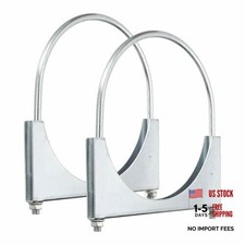 pcs U Bolt Muffler Exhaust Clamp 7" Galvanized Iron U-Bolt Clamps 178mm 2