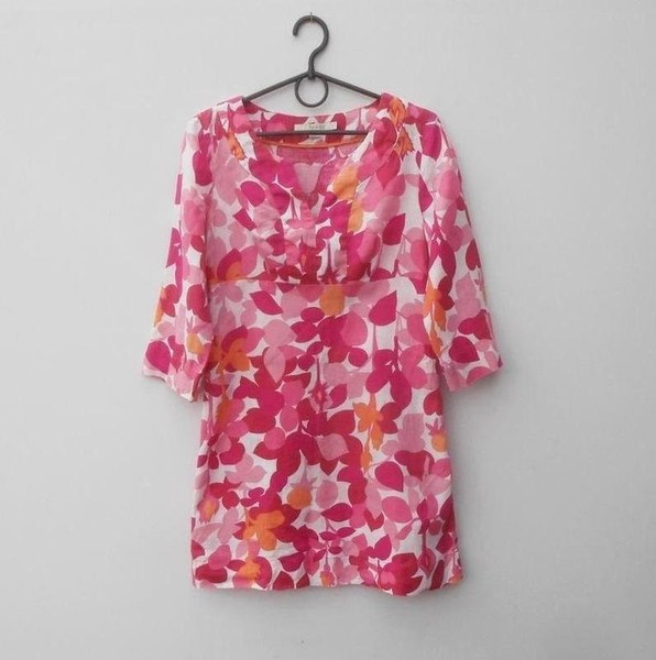 Women Boden Dress Multicolor Linen 34