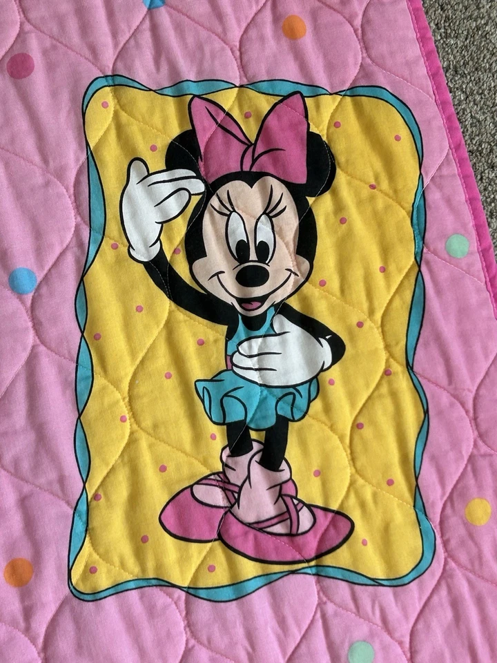 Manta Edredón Vintage Retro Dundee Disney Bailarina Minnie Mouse Rosa 42x57 Foto 4 de 4