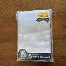 Gerber Pre folded 5 Cloth Diapers
