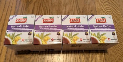 4 Boxes Badia Natural Herbs Slimming Tea Bag 40 count