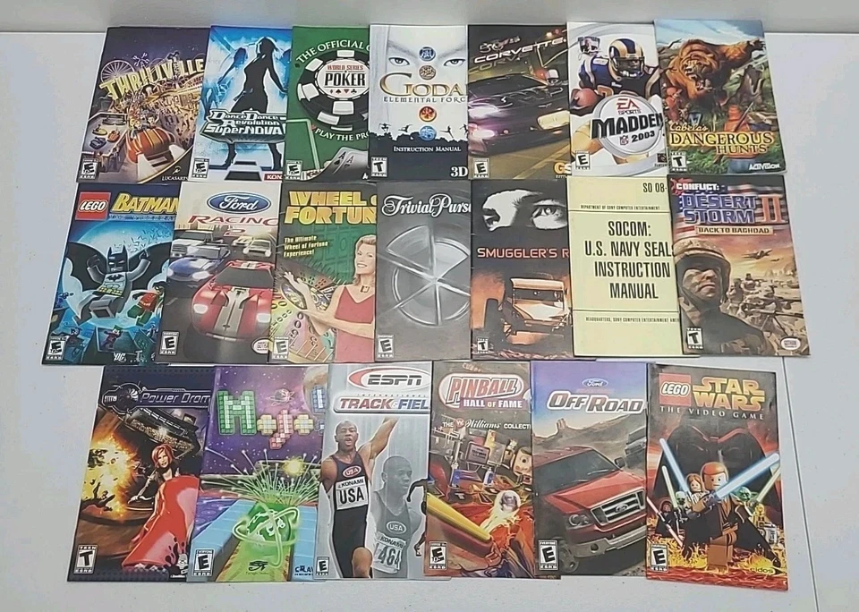 Playstation 2 PS2 Jogo de Instruções Manual ¤ Título Escolha Escolha Escolha F - K - Imagem 4 de 4