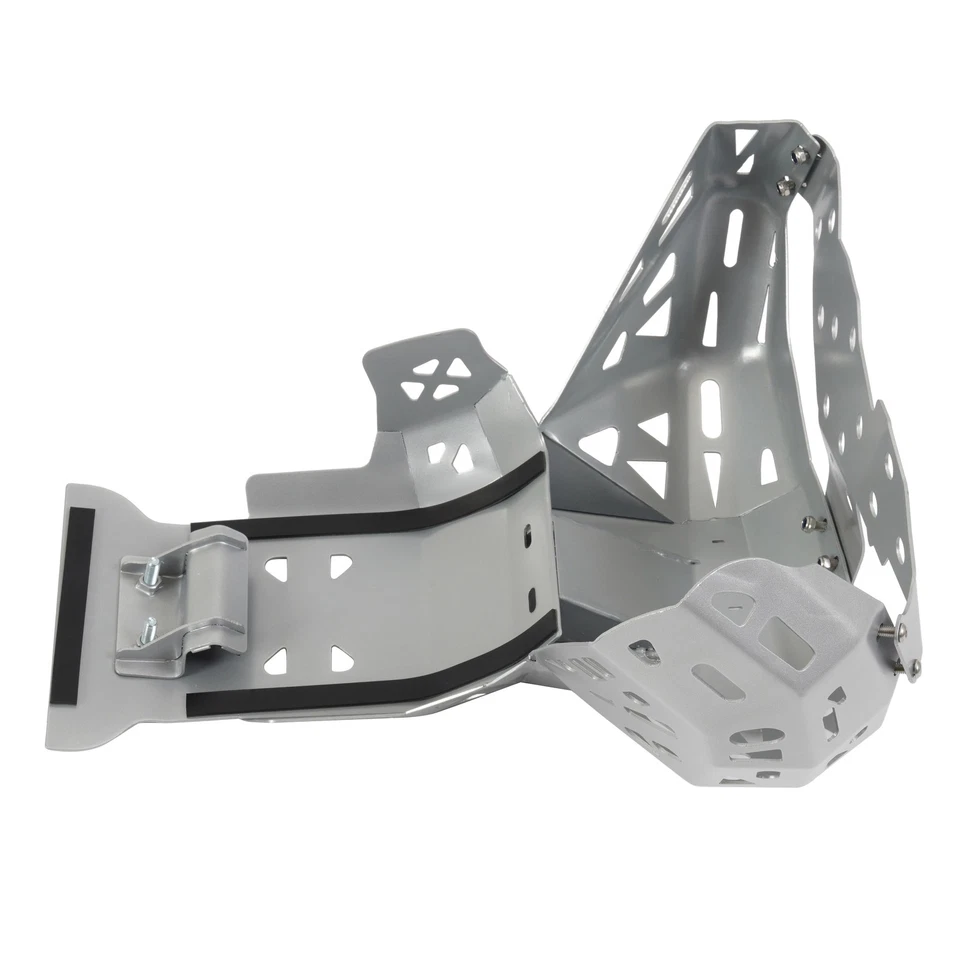For KTM 250 / 300 EXC XC-W 2017-2019 Silvery Chassis Skid Plate Sump Bash Guard - Image 4 of 4