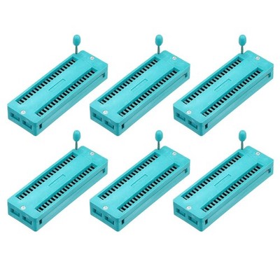 6Pcs Universal IC Test ZIF Socket 40 Pin 2.54mm DIP Chip Adapter for Microcontro