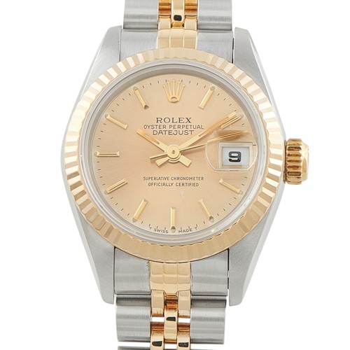 Rolex Lady-Datejust Champagne Dial Two-Tone Jubilee Watch 69173