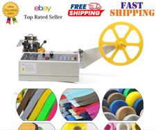   Webbing Cutting Machine Automatic Hot  Cold Tape Cutter for Elastic Band 280W