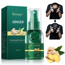 Hair Growth Dense Regrowth Ginger Serum Oil Anti-Loss Treatment Essence Spray US