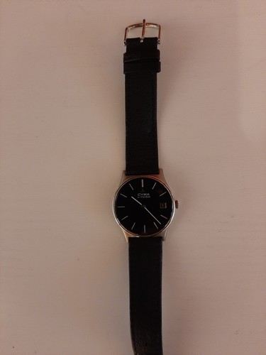 RELOJ MECÁNICO CYMA by SYNCHRON suizo NOS 17 J 1970 funcionando RARO - Imagen 8 de 10