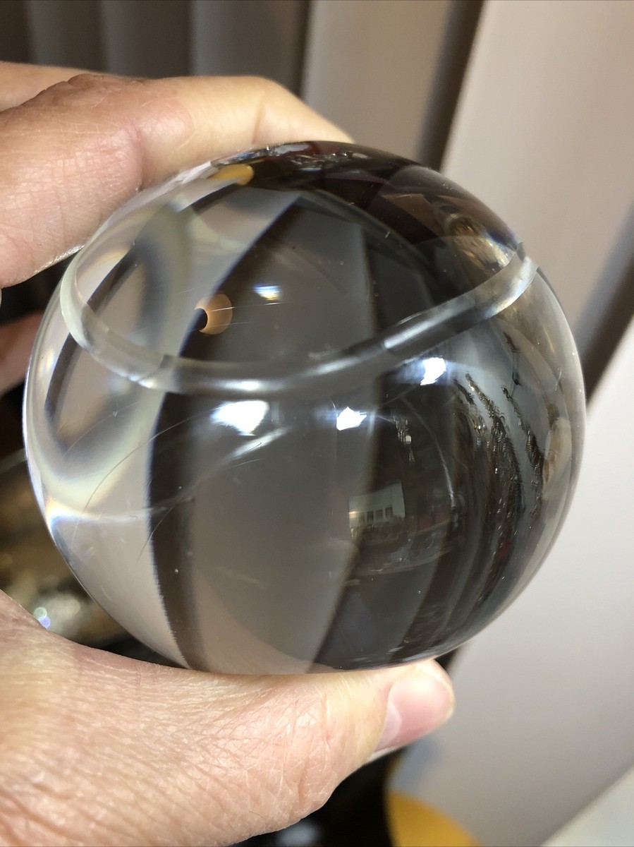 Tiffany & Co THREE Crystal Tennis Ball Paperweight. Engraved | eBay