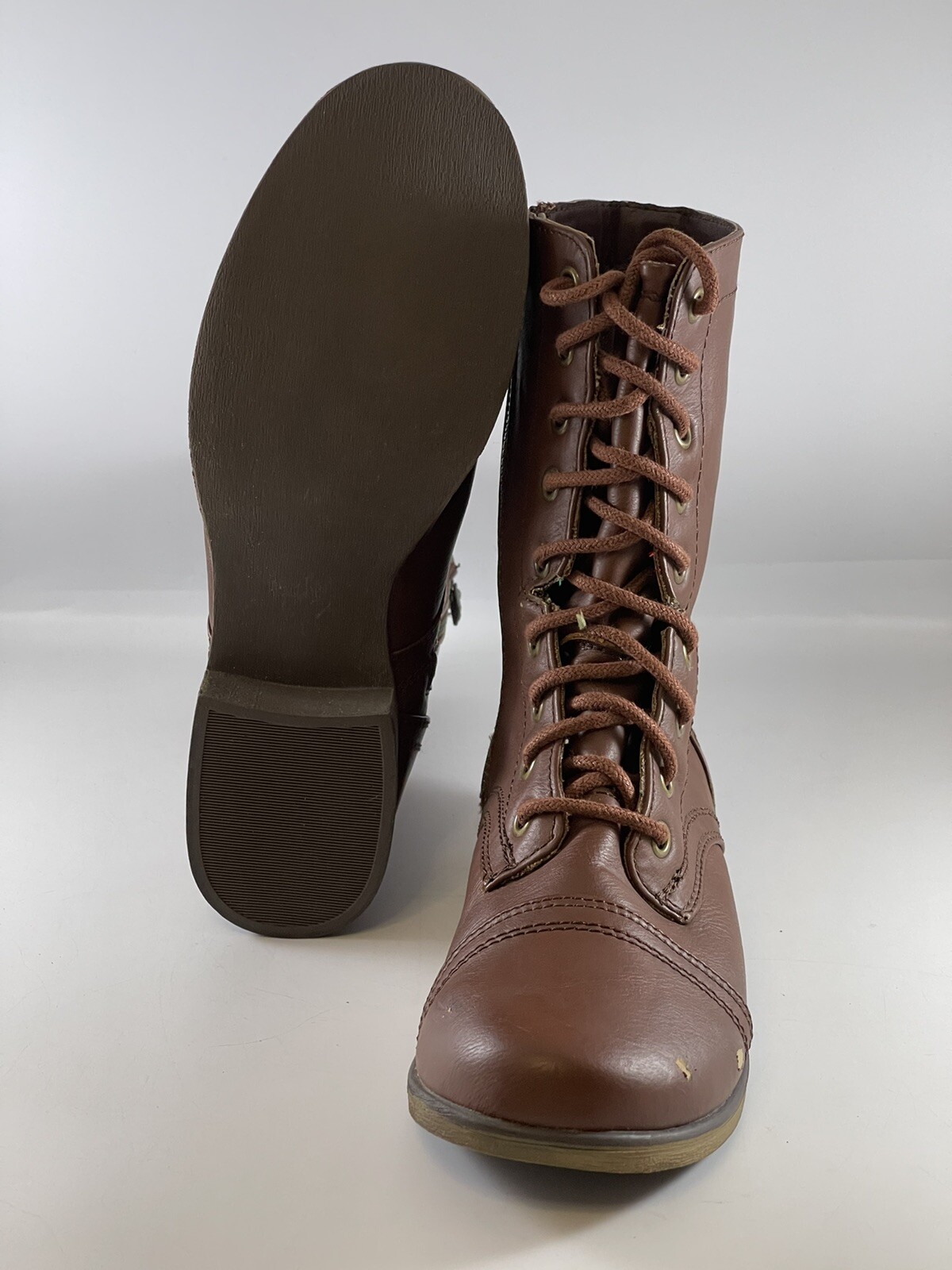 Skechers Women's Starship Side Zip Boots Size 7 Brown… Gem