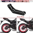 US BLACK 3D Rear Lowering Link Kit For YAMAHA XSR700 FZ07 MT07 YZF R7 2014-2025