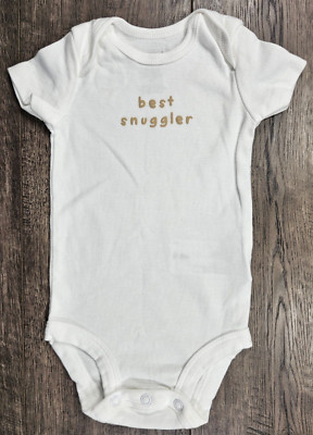 Baby Girl Clothes Nwot Child Mine Carter's 0-3 Month Best Snuggler Bodysuit