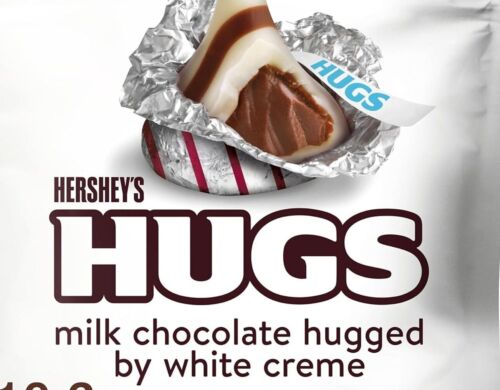 HERSHEY'S HUGS 10 Pound Milk White Creme Chocolate Candy Foil Wrap Bulk Gift