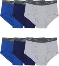 MENS 6PK Fruit of the Loom® Big Men Color BRIEFS UNDERWEAR Big Men 2X 3X 4X 5X