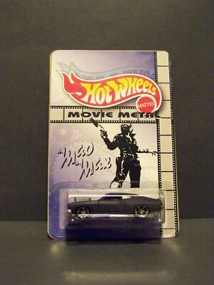 Custom HotWheels INTERCEPTOR  and package of  ''Movie Metal''  MAD MAX