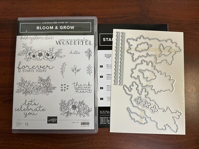 Stampin Up Stamp Set Bloom & Grow Building Blooms Dies