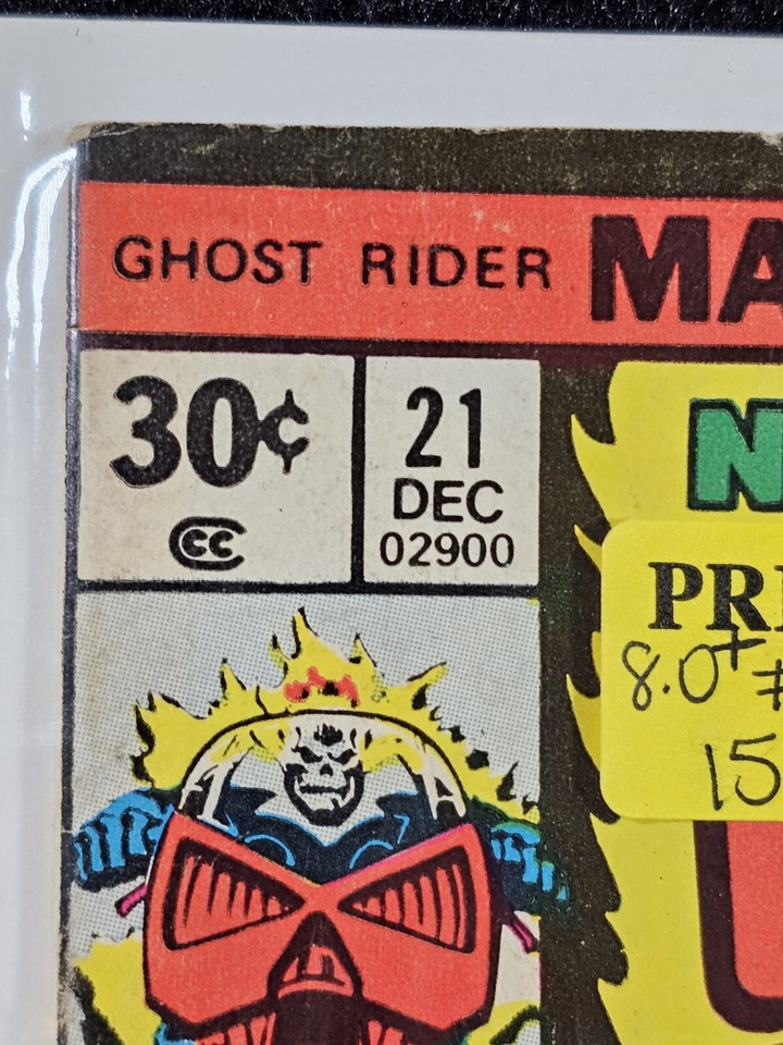Ghost Rider #21 Comic Book 1976 8.5 VF+ Jack Kirby Marvel Gladiator And ...