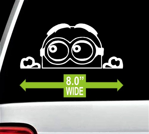 Peeking Minion Aufkleber Sticker Auto LKW SUV Van Locker Laptop Boot Oberfläche G1049 - Bild 2 von 4