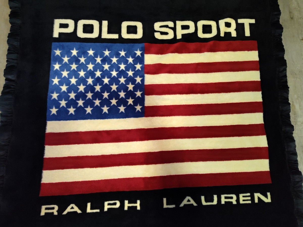ラルフローレン　アメリカ国旗ブランケット RL Flag Cotton Throw Blanket | Ralph Lauren® PA