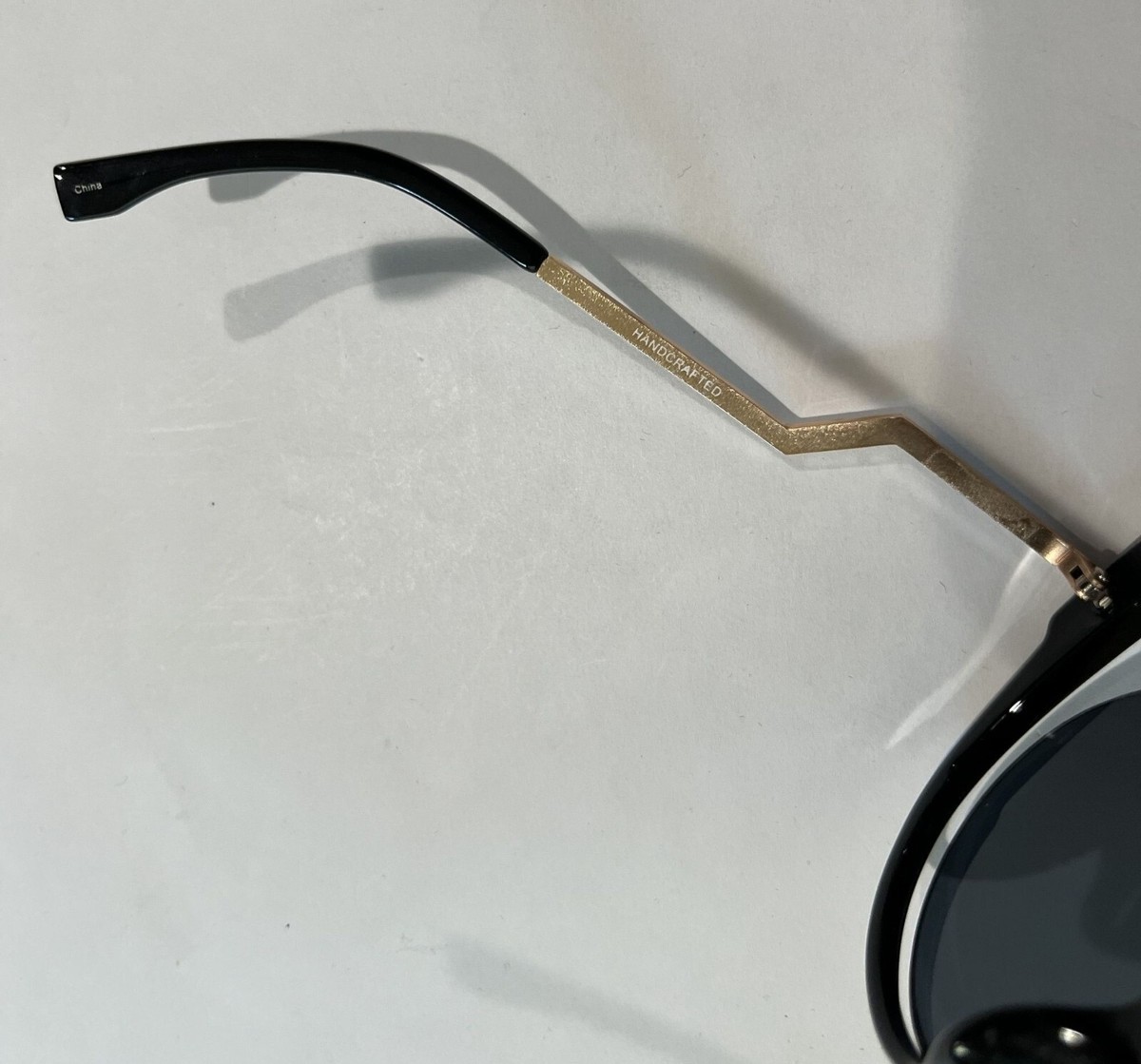 Prive Revaux The Feminist Black Gold Frame Grey Lens Round Cat Eye Sunglasses a612420.001 main image 2