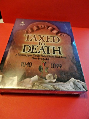 Taxed to Death A Mystery Jigsaw Thriller With A Secret Puzzle Image 1000 Piece 