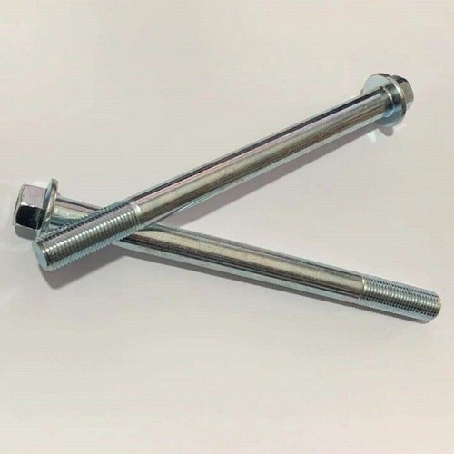 Bullone viti acciaio al carbonio lunghezza M12 x 50-350 mm passo 1,25 flangia tappo testa 1 pz - Foto 5 di 6