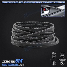 Carbon Fiber Style Car Interior Door Gap Accessories Insert Trim Line W Tool 5m