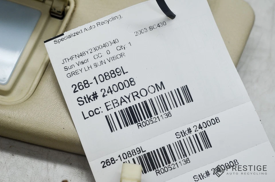 Juego de parasol Lexus SC430 2002-2006 pasajero derecho/conductor izquierdo OEM Foto 4 de 4