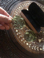 1900 12K Gold Fld Frame Octagon Lenses Antique Wired Sun Glasses w Case AO1 1/10