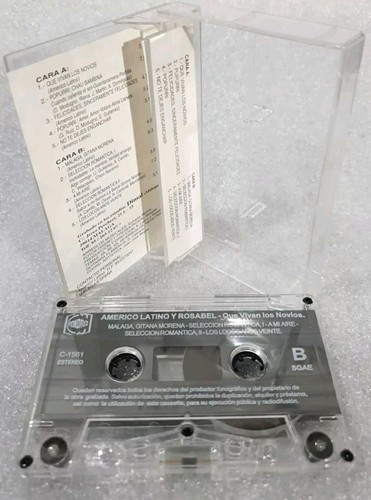 Americo Latino Y Rosabel Que Vivan Los Novios Cassette Tape Album Pupurri,A Mi A - Picture 4 of 4