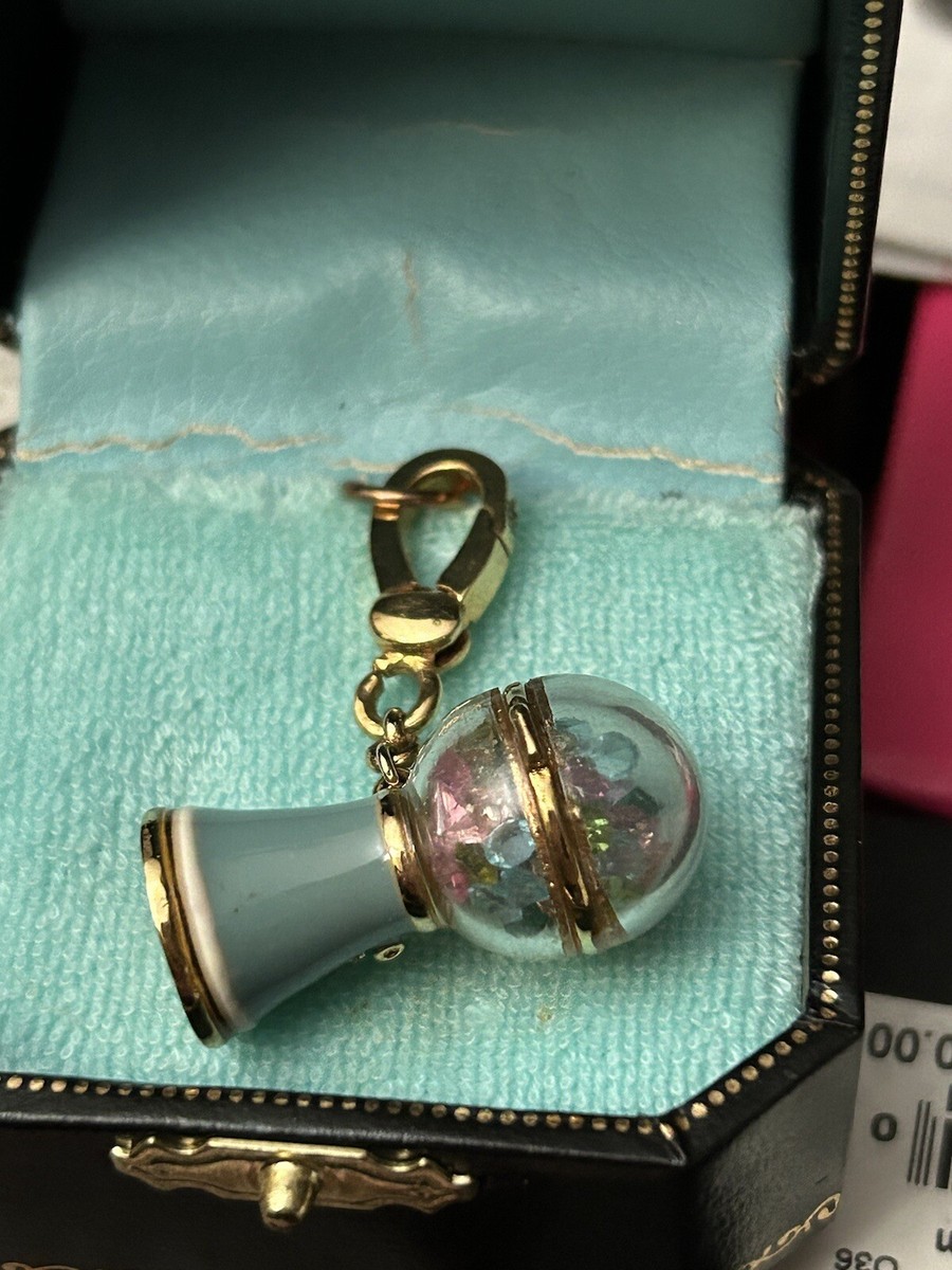 Juicy Couture ミニチュアミシンチャーム New Juicy Couture Blue Bubblegum Machine Charm | eBay