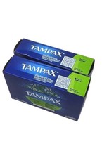 Tampax Tampons Super Absorbency Lot 2 10 Ct Ea Cardboard Applicator Unscented