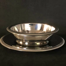 Letang Remy 18/10 Stainless Sauce/Shrimp Cocktail Bowl w/Under Plate France