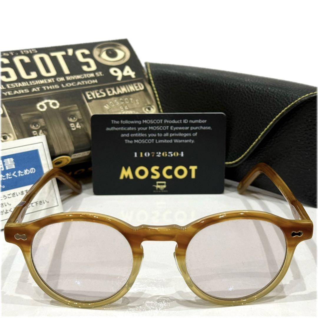 MOSCOT MILZEN 46 Sunglasses Light Brown UV Cut Lenses