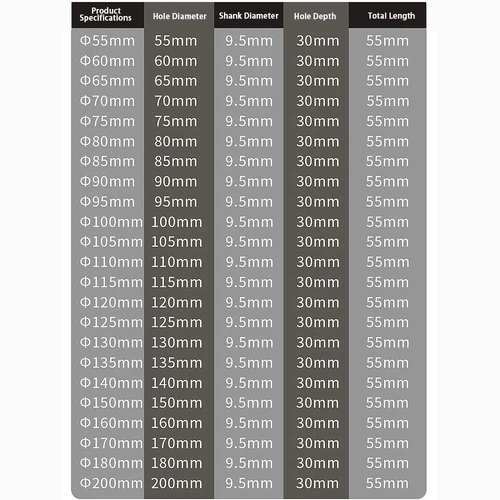 Diamantbohrer Lochbohrer 6mm-200mm Fliesenbohrer Für Glas Marmor Granit Keramik - Bild 3 von 57