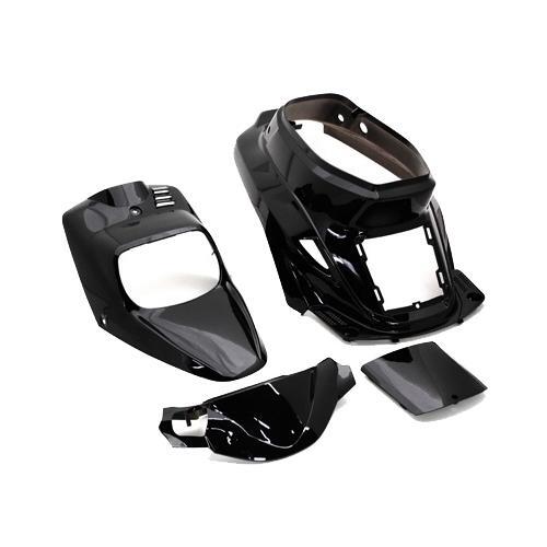 Kit carénage 4 pièces noir pour MBK Booster et Yamaha BWS avant 2004