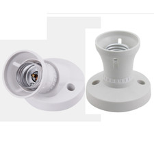 2x E27 E26 Light Socket Bulb Base Lamp Holder Extender Converter Adapter