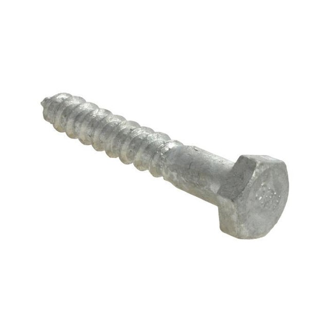 Hex Coach Screw M10 (10mm) X 75mm Galvanised Lag Bolt Gal HDG Galv for