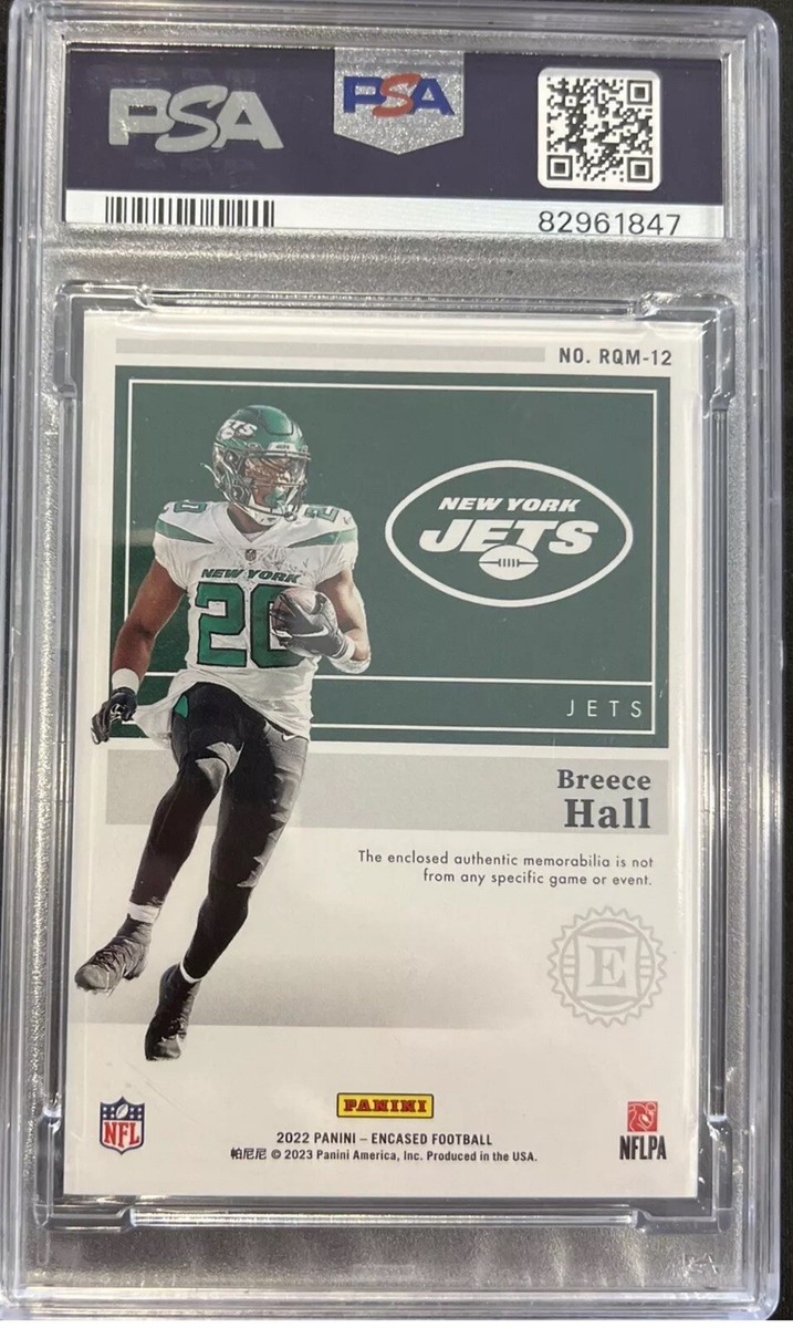 NFL Breece Hall auto 1of1 おまけ付き 2022 Panini Absolute Rookie Premiere Materials Auto Five