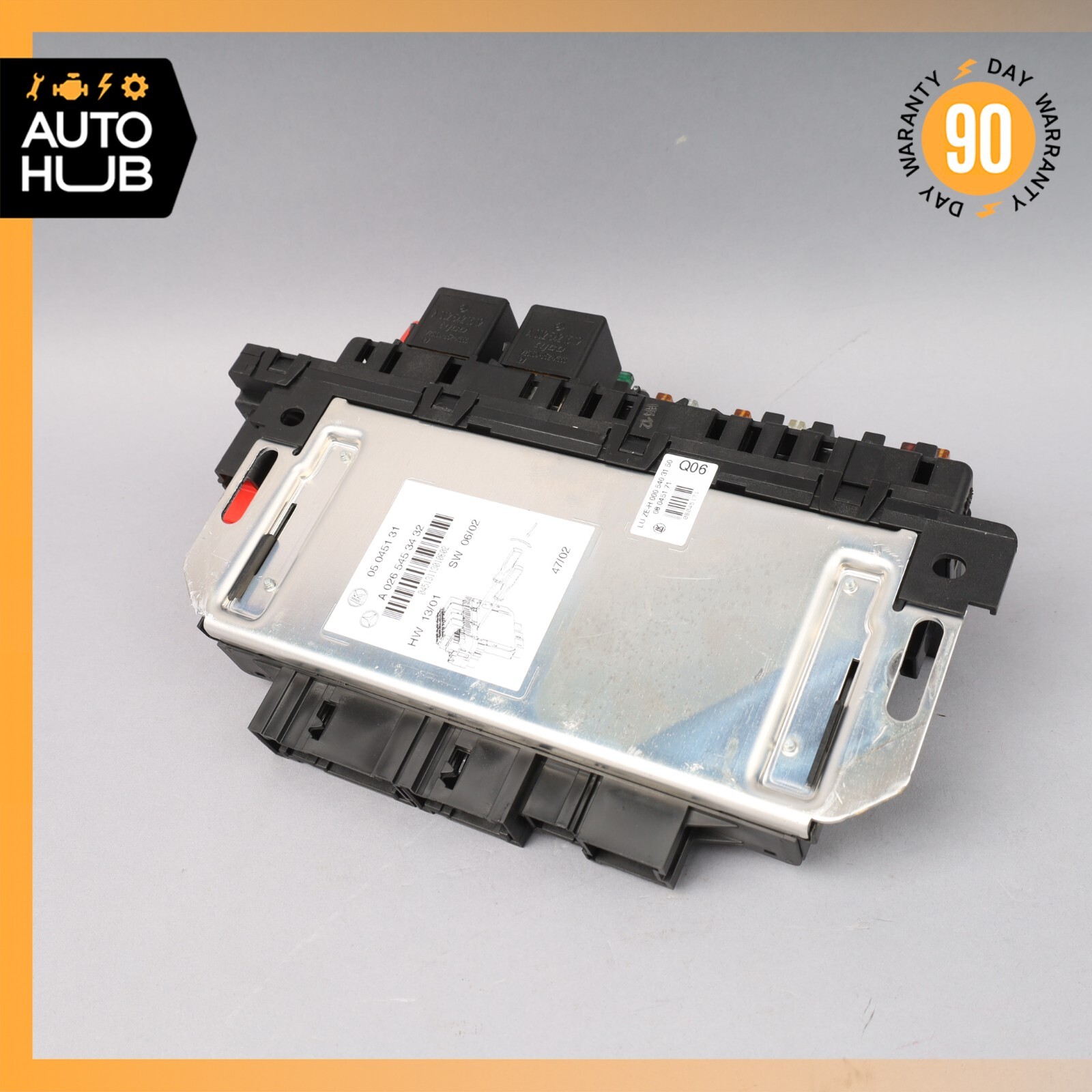 03-12 Mercedes R230 SL500 SL55 AMG SL550 Rear SAM Fuse Box Relay Module OEM