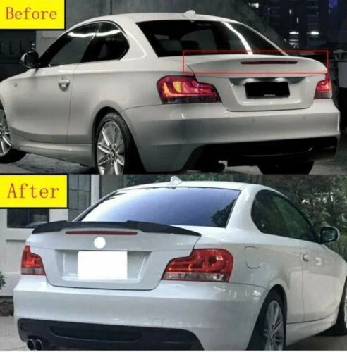 For 2007-2013 BMW 1 Series E82 Coupe 128i 135i Carbon Look M4 Rear Spoiler Wing Foto 4 de 4