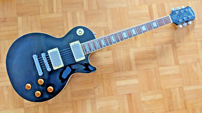 UNSUNG 04 KOREAN EPIPHONE LES PAUL STANDARD BLACK,ORIG LIGHTLY GIGGED CONDITION