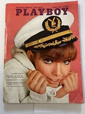 PLAYBOY MAGAZINE AUGUST 1966, CENTER: SUSAN DENBERG, JANE FONDA PICTORIAL, VG+