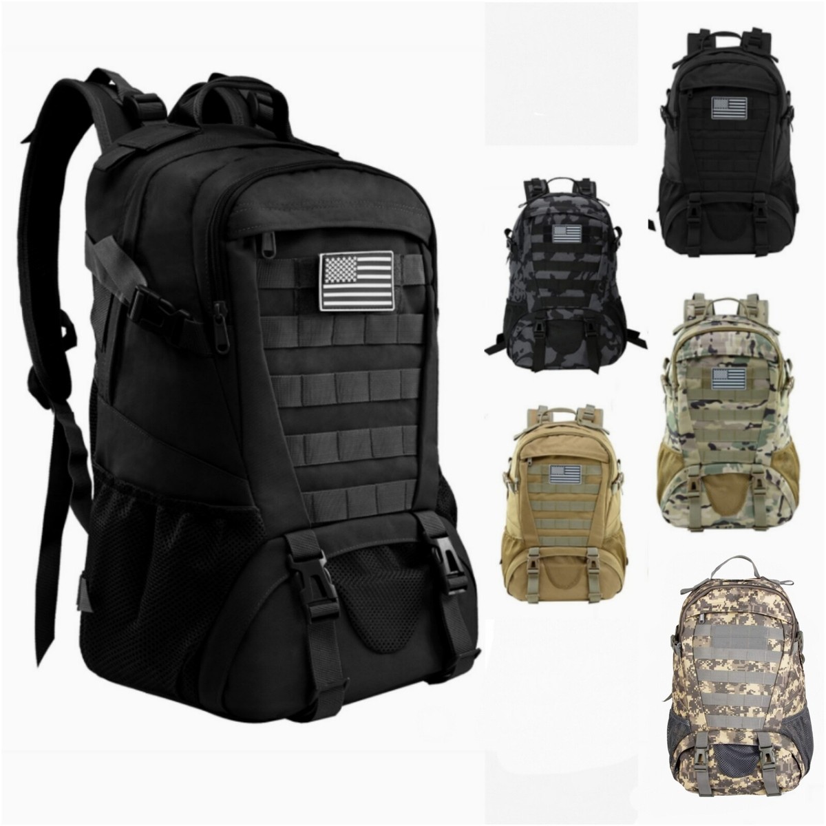Heavy Duty Military Backpack Tactical Army Rucksack Camping Hiking Trekking  Bag