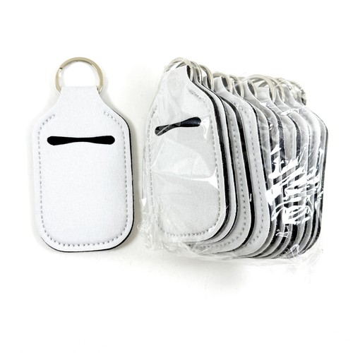 Sublimation Blank for Hand Sanitizer Bottle Lip Balm Holder Key Ring LOT of 10 - 第 1/7 張圖片