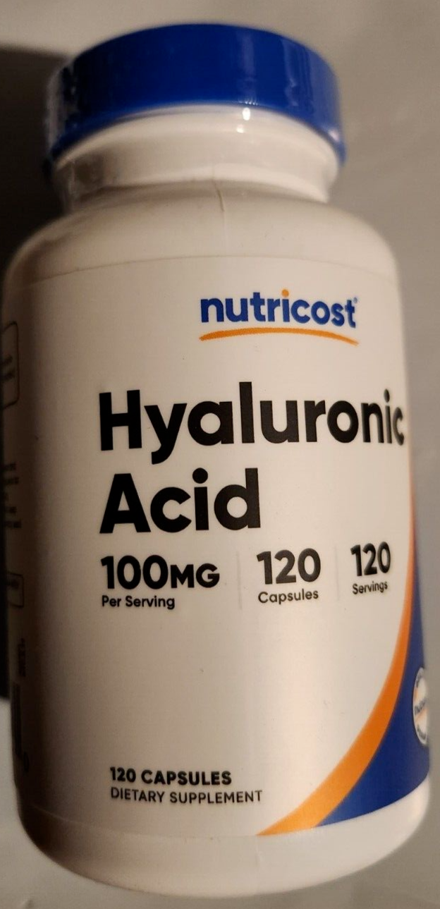 Hyaluronic Acid 100mg 120 Vegetarian Capsules Nutricost NON GMO/Gluten Free eBay