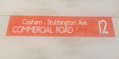 Portsmouth Bereich Bus Rollo 36'' - 12 Cosham Stubbington Avenue Handelsstraße