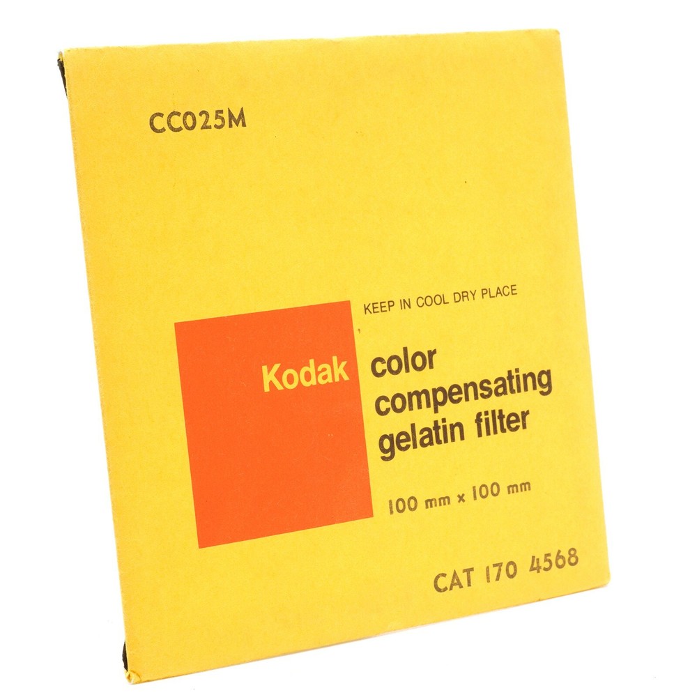 Kodak CC025M Color Compensating Gelatin Filter 100mm x 100mm