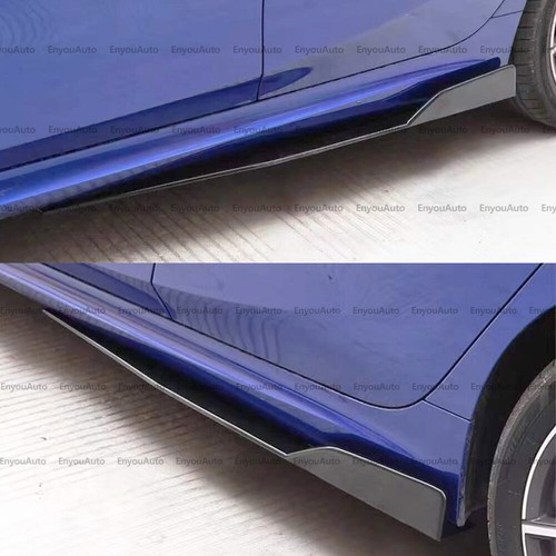 For Dodge Charger 46" Side Skirt Extension Rocker Panel Splitter Carbon Fiber - Picture 6 of 8