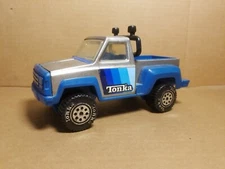 Tonka 1979 Vintage Blue Pickup Truck Stepside Pressed Steel 8.5" 